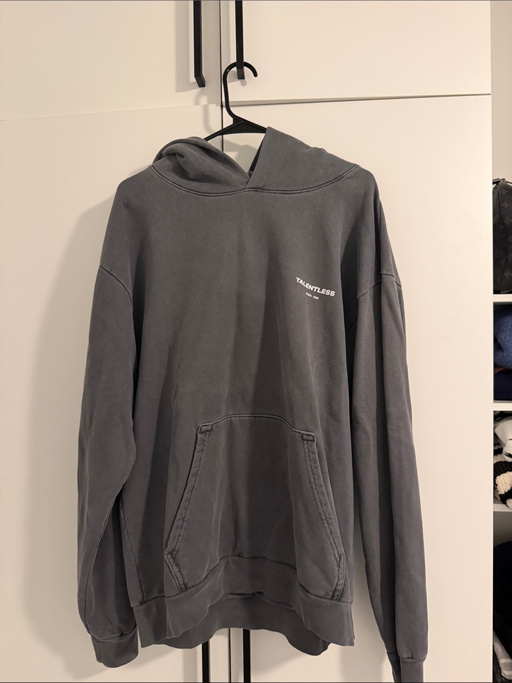Talentless Men's Hoodie Sweatshirt - Charcoal Gray